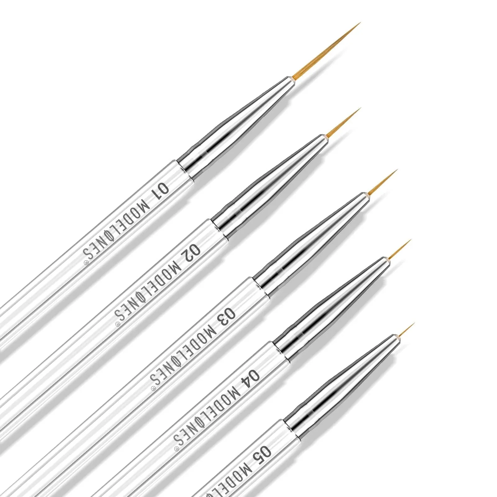 5Pcs Pure Nail Art Liner Brushes Set - Image 9