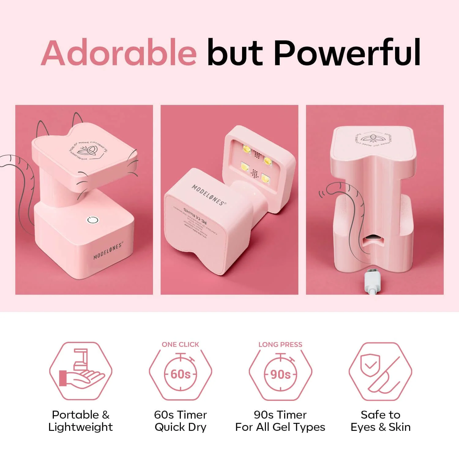 8W Mini Finger UV Nail Meow Lamp - Image 10