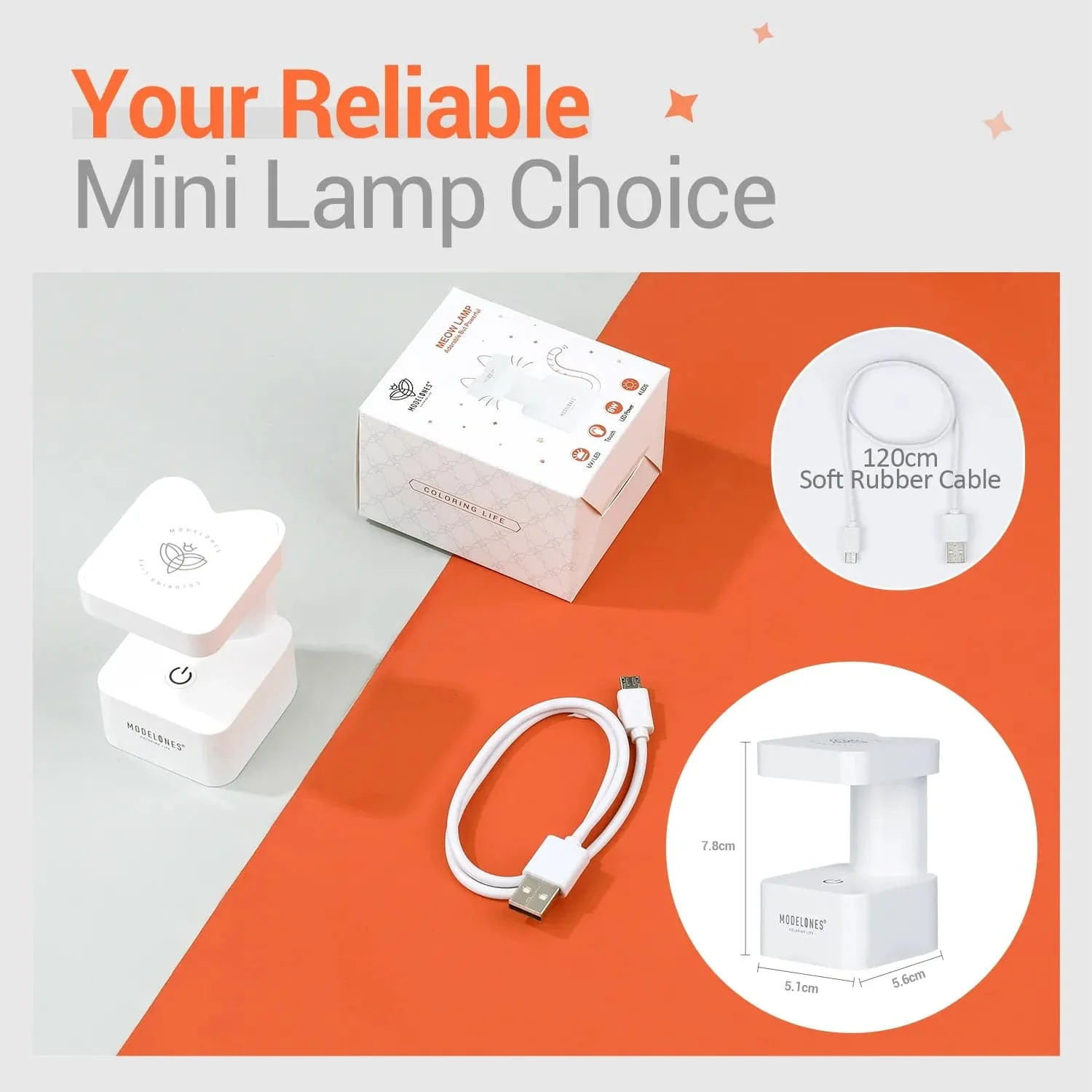 8W Mini Finger UV Nail Meow Lamp - Image 8