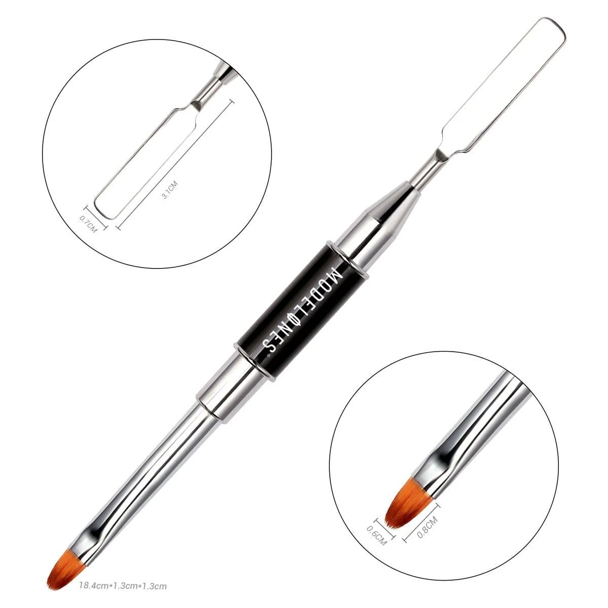Poly Nail Gel Dual Head Brush - Image 3